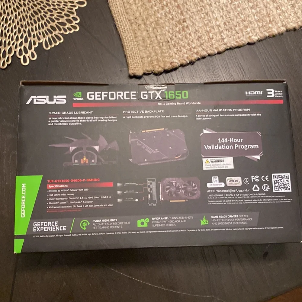 Gpu | GeForce 1650 super 4gb